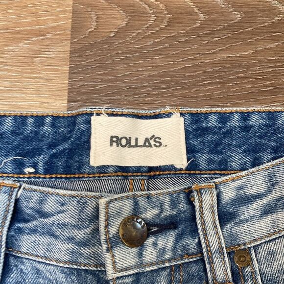 Rolla's Stub Slim Short Leg Distressed Jeans Sz 30X32 - Picture 5 of 14